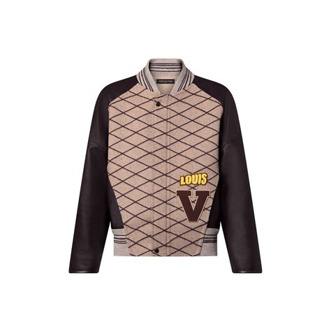 louis vuitton college jacke weiß|Malletage Jacquard Varsity Jacket .